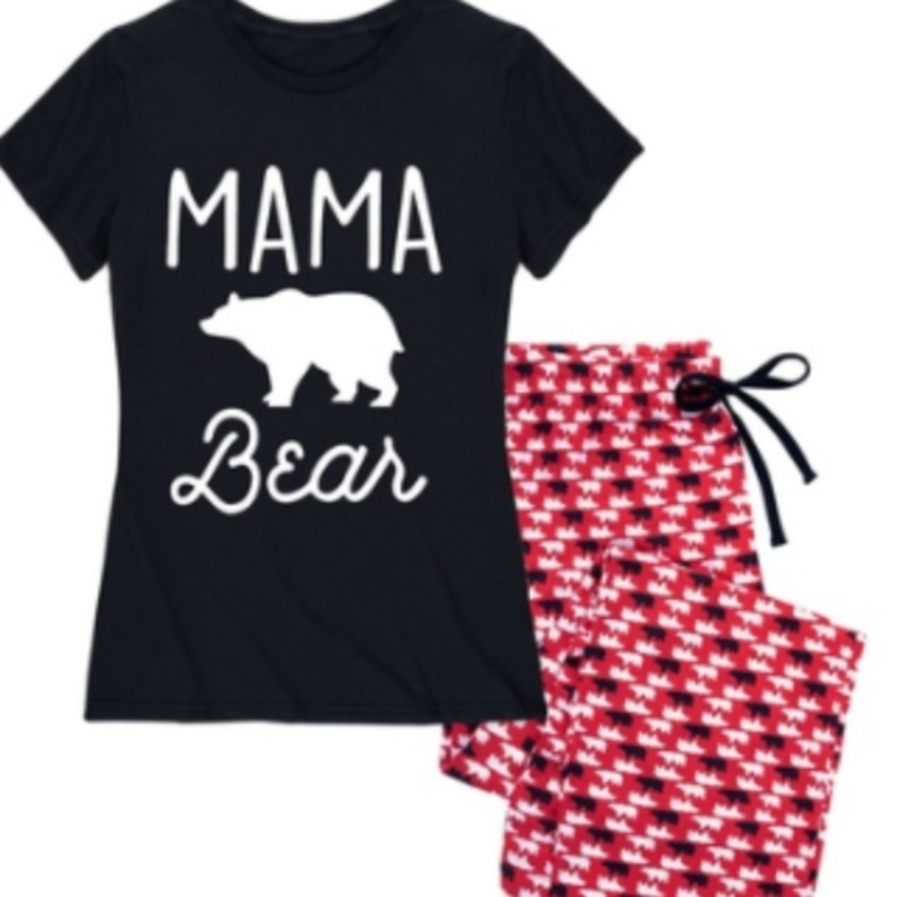 NAP CHAT Women`s Mama Bear pajama set